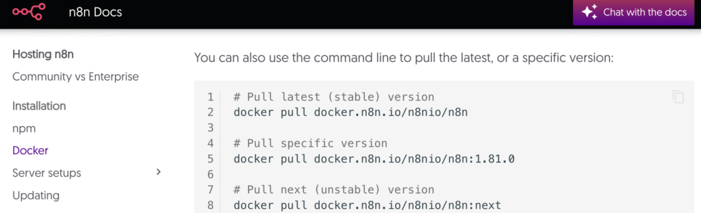 Docker 官方也有提供其他的版本下載使用