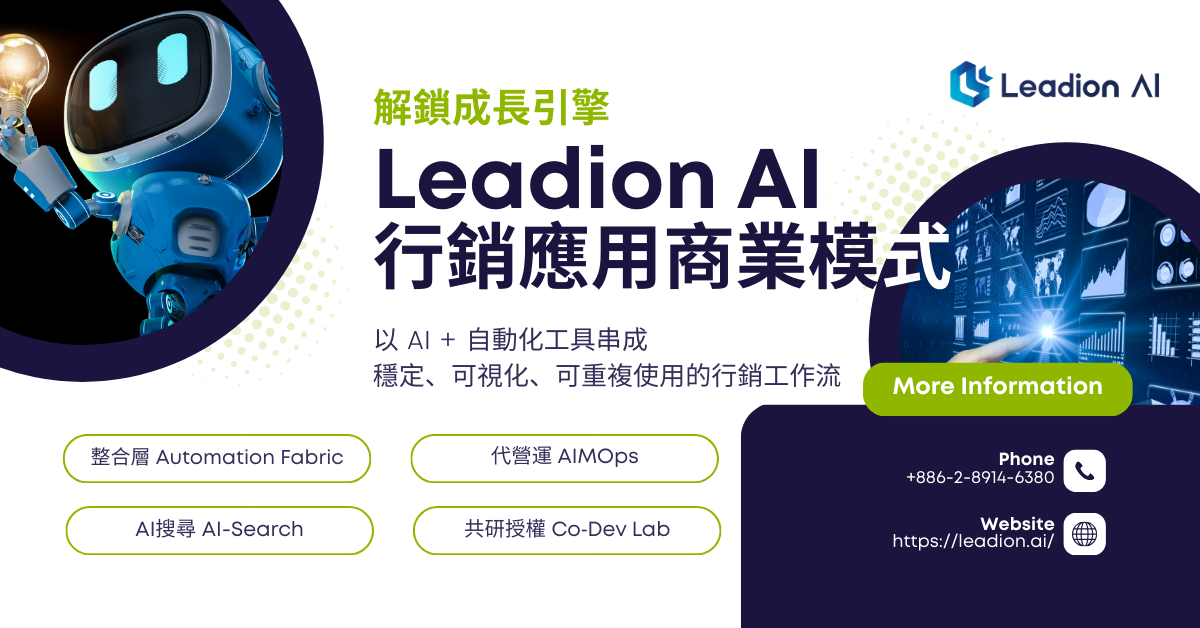 Leadion AI 行銷應用商業模式