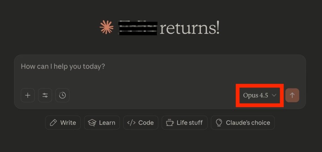 claude opus 4.5 介面