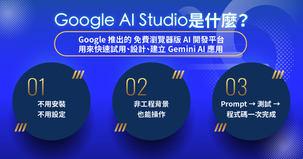 Google AI Studio 是什麼，Gemini AI 開發工具介紹