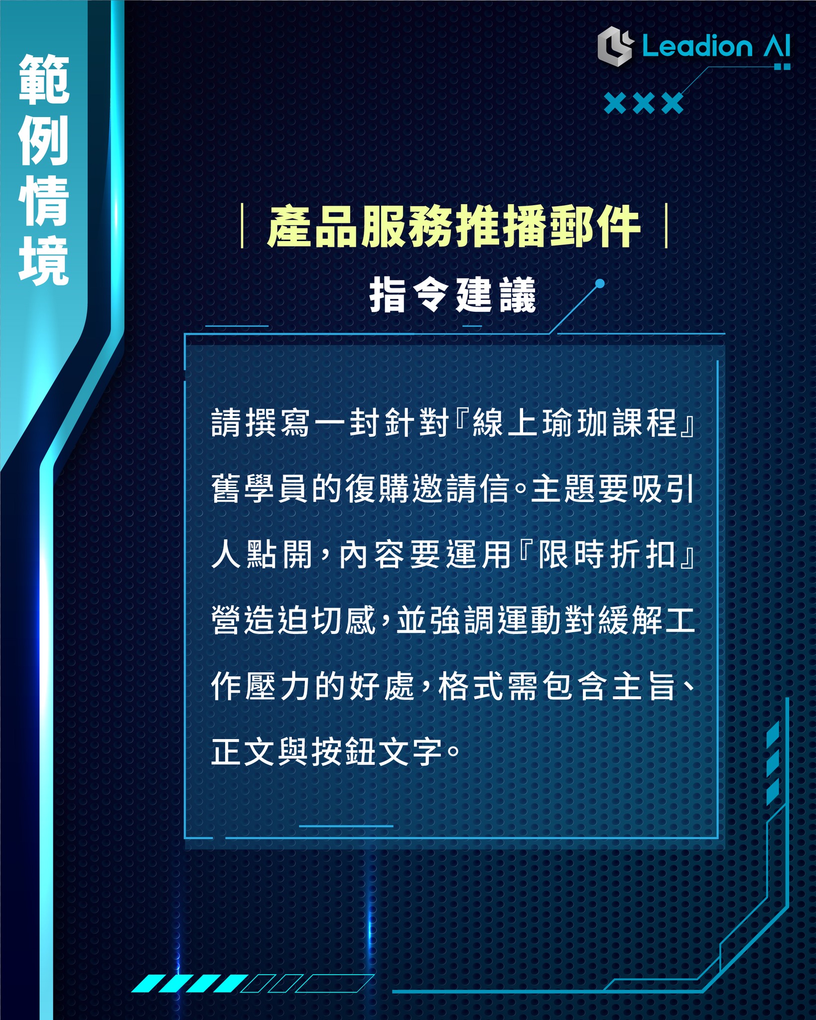 行銷與內容創作的 Google AI 提示工程：推播郵件指令建議